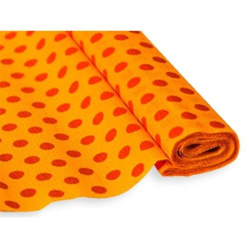 JOLLY Krepp-papír Jolly 50x200 cm 28g/m2 mély sárga narancs pöttyökkel decoupage papír