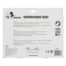 JOLLY Superstars Duo 24 darabos kétvégű filctoll készlet (4425-0002) filctoll, marker