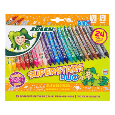 JOLLY Superstars Duo 24 darabos kétvégű filctoll készlet (4425-0002) filctoll, marker