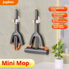  Joybos Kompakt Mini Felmosó Készlet 2 Cserélhető Szivacsfejjel, Könnyű Tisztításhoz takarító és háztartási eszköz