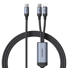 JOYROOM 2 az 1-ben kábel Joyroom speedy series SA21-1T2 USB-C - USB-C / Lightning 100W 1.5m fekete kábel és adapter