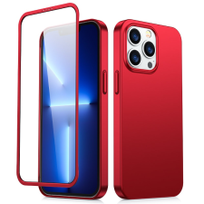 JOYROOM 360 Teljes tok első és hátsó tok iPhone 13 Pro Max + edzett üveg tempered glass kijelző védő piros (JR-BP928 piros) tok és táska