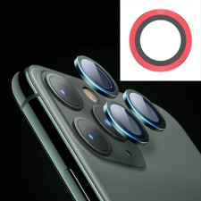 JOYROOM Apple iPhone 11 Joyroom JR-PF096 3D Fém Kamera Védő Üvegfólia - Piros mobiltelefon kellék