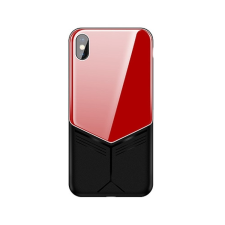 JOYROOM Apple iPhone XS JOYROOM JR-BP499 Glass Case Hátlap - Piros tok és táska