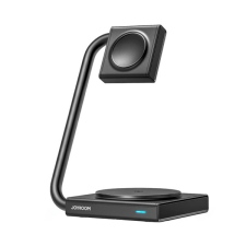 JOYROOM asztali töltő 2in1 (15W, wireless, MagSafe, Apple Watch töltő) FEKETE okosóra kellék
