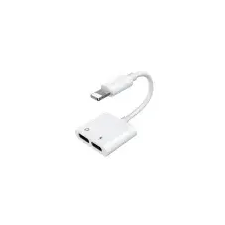 JOYROOM Ben Series adapter Lightning / 2x Lightning, fehér kábel és adapter