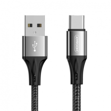 JOYROOM Fast Charging kábel USB / USB-C 3A 1m, fekete kábel és adapter