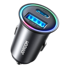 JOYROOM JR-CCN04 USB-C / USB-A Autós töltő - Fekete (60W) (JR-CCN04) mobiltelefon kellék