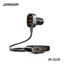 JOYROOM JR-CL03 6.2A QC 2.0 5xUSB Autós Multi Töltőfej - Fekete mobiltelefon kellék