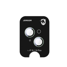 JOYROOM JR-MFY0252 kamera lencse védő fólia zöld szegéllyel iPhone 15/15 Plus mobiltelefon kellék