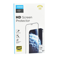 JOYROOM knight képernyővédő üveg (2.5d, lekerekített szél, karcálló, ultravékony, 0.2mm, 9h) fekete jr-pf011 mobiltelefon kellék