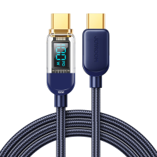 JOYROOM S-CC100A4 PD USB Type-C 100W 1.2M Digitális Adatkábel - Kék mobiltelefon kellék