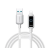 JOYROOM STARFLIGHT adatkábel (Type-C - lightning, 3A, PD gyorstöltő, LED jelzés, 120cm) FEHÉR Apple IPAD, IPAD 2, IPAD (3rd Generation)