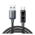 JOYROOM STARFLIGHT adatkábel (USB - Type-C, 66W, PD gyorstöltő, LED jelzés, 120cm) FEKETE