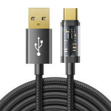 JOYROOM USB  USB-C kábrl 3A 1.2m fekete (S-UC027A12) (S-UC027A12) mobiltelefon kellék