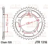 JT SPROCKETS acél hátsó lánckerék - 520 JT SPROCKETS  Erőátviteli alkatrészek Láncok, lánckerekek, láncszettek Hátsó lánckerekek