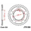 JT SPROCKETS acél standard hátsó lánckerék 898 - 525 JT SPROCKETS Kategorizálatlan termékek