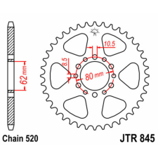 JT SPROCKETS Acél Standard Hátsó Láncsor 845 - 520 egyéb motorkerékpár alkatrész