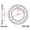 JT SPROCKETS Acél Standard Hátsó Láncszem 1307 - 525 JT SPROCKETS Kategorizálatlan termékek