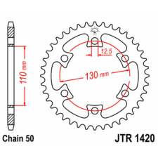 JT SPROCKETS Acél Standard Hátsó Láncszerkezet 1420 - 530 egyéb motorkerékpár alkatrész