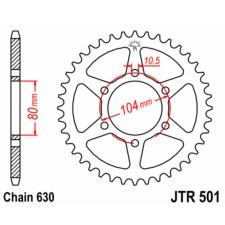 JT SPROCKETS Acél Standard Hátsó Láncszerkezet 501 - 630 egyéb motorkerékpár alkatrész