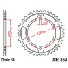 JT SPROCKETS Acél Standard Hátsó Láncszerkezet 859 - 530 JT SPROCKETS Kategorizálatlan termékek