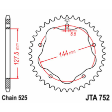 JT SPROCKETS Alumínium Ultra-Könnyű Hátsó Láncszem 752 - 525 egyéb motorkerékpár alkatrész