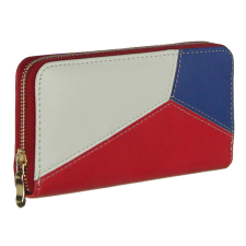 Judu Cipzáros, piros-fehér-kék színű műbőr pénztárca pénztárca