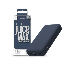 Juice Univerzális hordozható, asztali akkumulátor töltő - Juice ECO MAX Power Bank - 2xUSB + Type-C - 20.000 mAh - kék mobiltelefon kellék