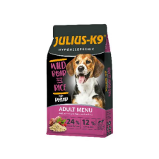  JULIUS-K9 12kg ADULT hipoallergén WildBoar&amp;Rice (vaddisznó&amp;rizs) száraztáp kutyaeledel