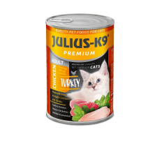  Julius-K9 Adult - Chicken & Turkey konzerv macskáknak 6 x 415 g macskaeledel