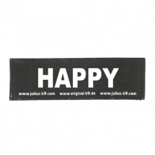 Julius-K9 B:Julius K9-HAPPY felirat hámhoz kutyák részére nyakörv, póráz, hám kutyáknak