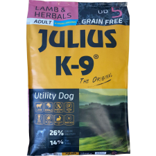 Julius-K9 GF Hypoallergenic Utility Dog Adult Lamb &amp;amp; Herbals 10kg kutyaeledel