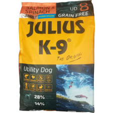Julius-K9 GF Hypoallergenic Utility Dog Adult Salmon &amp; Spinach (2 x 10 kg) 20 kg kutyaeledel