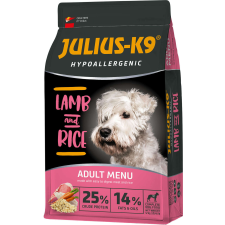 Julius-K9 Hypoallergenic Adult Lamb & Rice (Kis szemcseméret) 12kg kutyaeledel