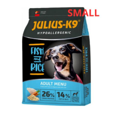 Julius-K9 Hypoallergenic Adult Small Fish & Rice – 2×12 kg kutyaeledel