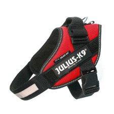 Julius-K9 IDC Powerhám, felirattal, méret 2 Piros nyakörv, póráz, hám kutyáknak
