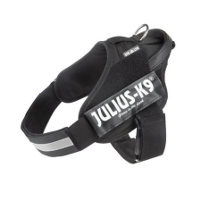 Julius-K9 IDC® Stealth® - Powerhám (fekete,felirattal) kutyák részére (1-es méret) nyakörv, póráz, hám kutyáknak