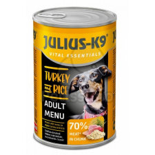 Julius-K9 Julius-K9 Vital Essentials Adult Menu - Turkey & Rice 6 x 1240 g kutyaeledel