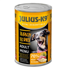 Julius-K9 JULIUS K-9 konzerv kutya 1240g Pulyka-rizs (Turkey&Rice) kutyaeledel