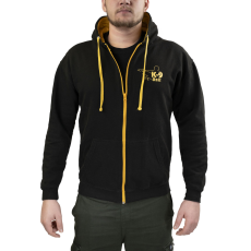 Julius-K9 K9® UNIT Jet Black/Gold cipzáras pulóver kapucnival M