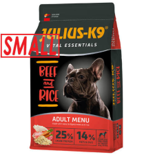 JULIUS-K9 PETFOOD Julius K9 Beef and Rice Adult (marha,rizs) SMALL száraztáp - Felnőtt kutyák részére (3kg) kutyaeledel