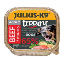 JULIUS-K9 PETFOOD JULIUS-K9 Dog Terrine Adult Beef&amp;Potatoes - nedveseledel (marha,burgonya) felnőtt kutyák részére (150g) kutyaeledel