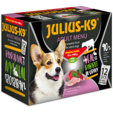  Julius-K9 Veal & Rabbit szószos falatok kutyáknak (2 x 6 x 100 g) 1.2 kg kutyaeledel