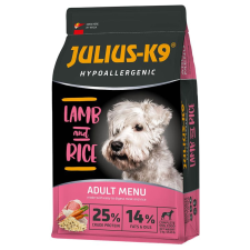 Julius K-9 | Hypoallergenic | Száraztáp | Felnőtt kutyáknak | Bárány, rizs - 12 kg kutyaeledel