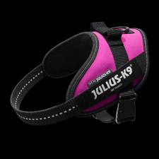  Julius K-9 IDC® Powerhám felirattal, Mini sötét pink nyakörv, póráz, hám kutyáknak