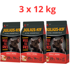 Julius K-9 Vital Essentials Adult Beef &amp; Rice 3x12kg kutyaeledel