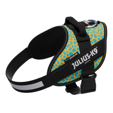 JuliusK9 IDC® Kutyahám, 14 - 25 Kg-os kutyák számára - M / Méret 0 - leopard nyakörv, póráz, hám kutyáknak