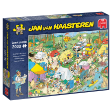 Jumbo Jan van Haasteren Kemping az erdőben - 2000 darabos puzzle puzzle, kirakós