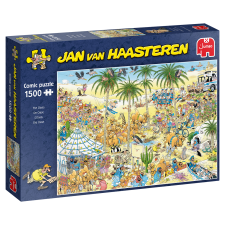 Jumbo Jan van Haasteren The Oasis 1500pcs Kirakós játék 1500 dB Képregény (19059) puzzle, kirakós